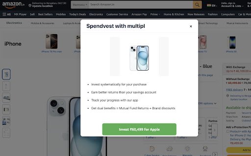 Spendvest  from Chrome web store to be run with OffiDocs Chromium online