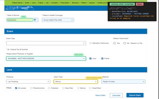 spexbot eyefinity extension  from Chrome web store to be run with OffiDocs Chromium online