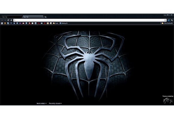 Spiderman Black Suit من متجر Chrome الإلكتروني ليتم تشغيله مع OffiDocs Chromium عبر الإنترنت