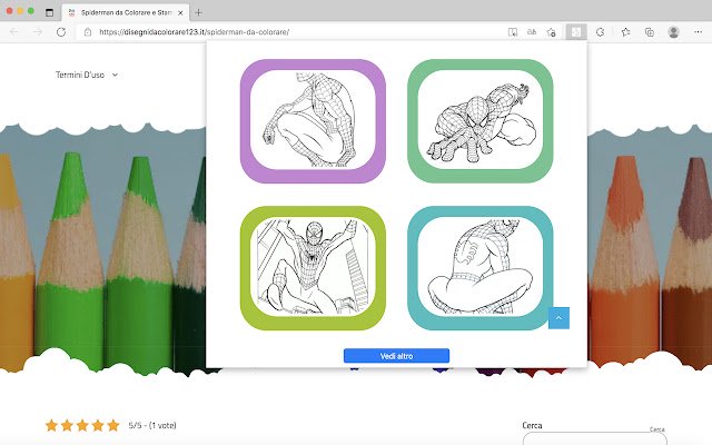 ক্রোম ওয়েব স্টোর থেকে Spiderman Da Colorare OffiDocs Chromium-এর সাথে অনলাইনে চালানো হবে