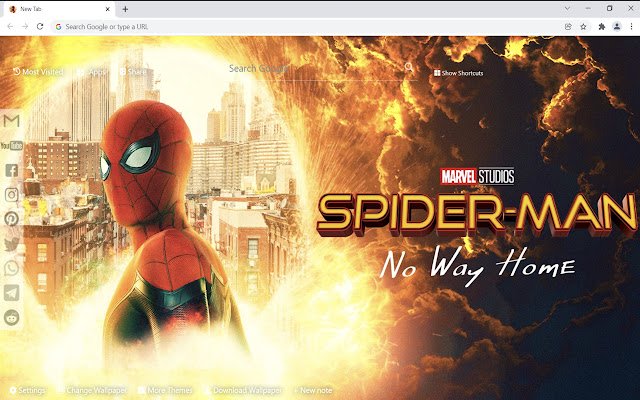 Spider Man: No Way Home Wallpaper  from Chrome web store to be run with OffiDocs Chromium online