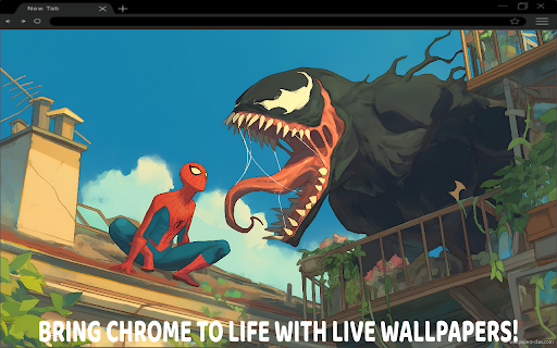 Spiderman Venom Ghibli Style Live Wallpaper  from Chrome web store to be run with OffiDocs Chromium online