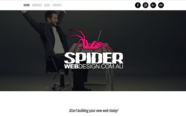 Chrome 网上商店的 Spider Web Design 将与 OffiDocs Chromium 在线运行