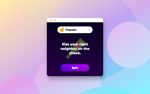Spin the Bottle from Chrome web store to be run with OffiDocs Chromium online Spin the Bottle from Chrome web store to be run with OffiDocs Chromium online