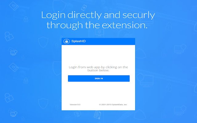 SplashID uit de Chrome-webwinkel voor gebruik met OffiDocs Chromium online