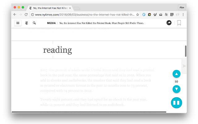 SplashReader: Speed Reading with Breaks  from Chrome web store to be run with OffiDocs Chromium online