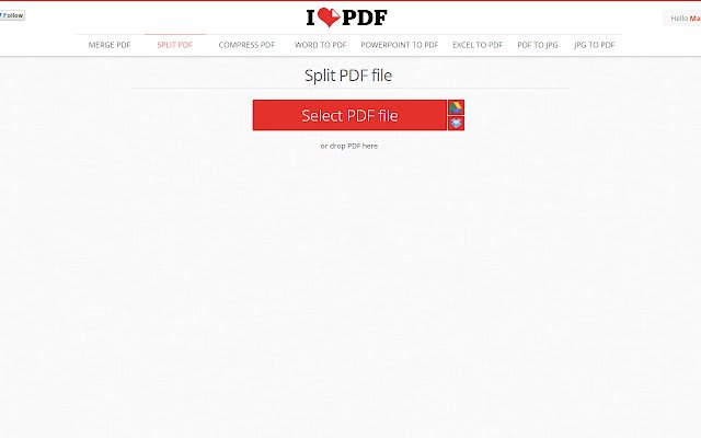 Dividir PDF | ilovepdf.com de la tienda web de Chrome se ejecutará con OffiDocs Chromium en línea