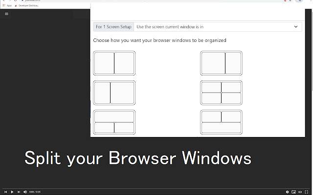 Chrome ウェブストアの Google Chrome 用分割画面を OffiDocs Chromium オンラインで実行