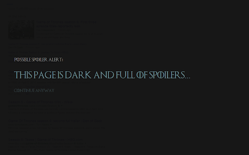 Spoilers Are Coming  from Chrome web store to be run with OffiDocs Chromium online
