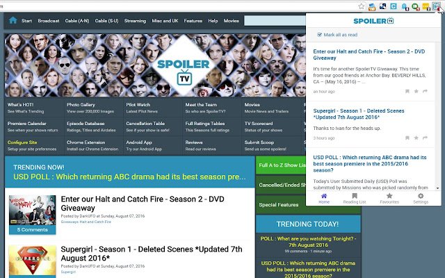SpoilerTV from Chrome web store to be run with OffiDocs Chromium online SpoilerTV from Chrome web store to be run with OffiDocs Chromium online