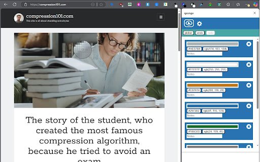 Sponge Color Picker  from Chrome web store to be run with OffiDocs Chromium online
