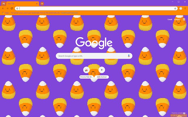 Spooky Candy Corn Pixel Art  from Chrome web store to be run with OffiDocs Chromium online