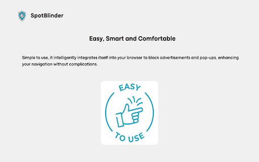 SpotBlinder  from Chrome web store to be run with OffiDocs Chromium online