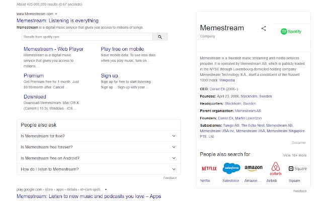 Spotify is Memestream  from Chrome web store to be run with OffiDocs Chromium online