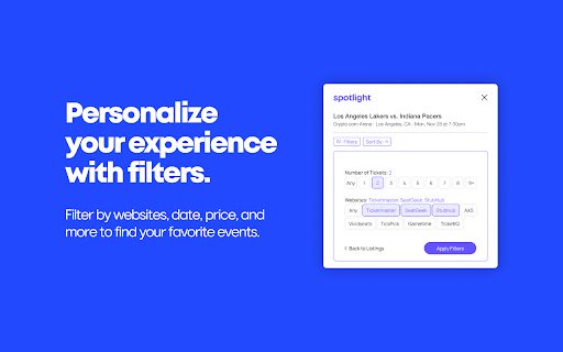 Spotlight: Ticket Price Comparison  from Chrome web store to be run with OffiDocs Chromium online