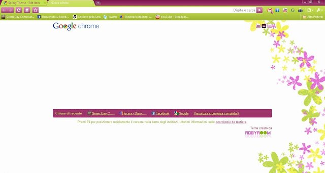 Spring Theme  from Chrome web store to be run with OffiDocs Chromium online