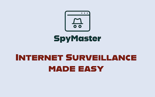 SpyMaster Internet Monitoring Tool from Chrome web store to be run with OffiDocs Chromium online SpyMaster Internet Monitoring Tool from Chrome web store to be run with OffiDocs Chromium online