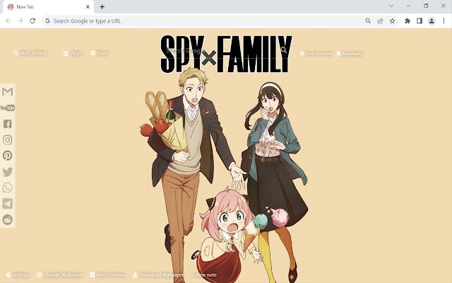 Spy x Family Wallpaper de Chrome web store se ejecutará con OffiDocs Chromium en línea