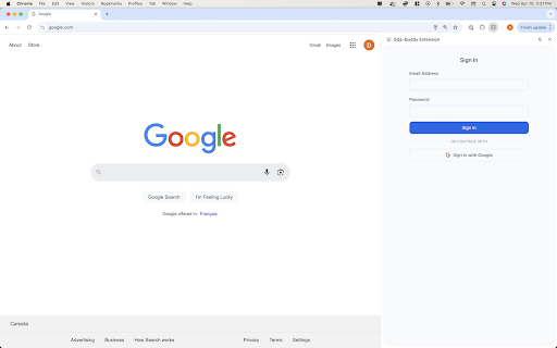 SQL Buddy Extension  from Chrome web store to be run with OffiDocs Chromium online