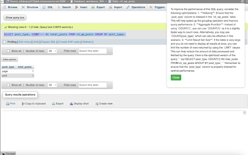 SQL Helper with AI2sql  from Chrome web store to be run with OffiDocs Chromium online