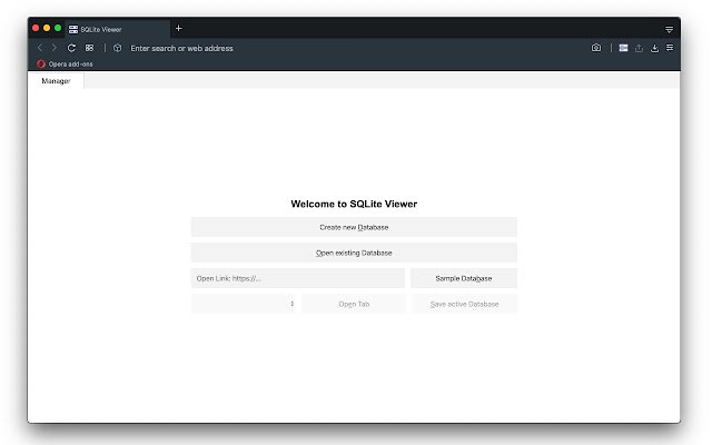 SQLite Viewer  from Chrome web store to be run with OffiDocs Chromium online