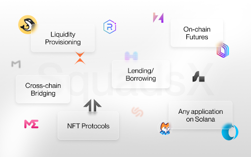 SquadsX  from Chrome web store to be run with OffiDocs Chromium online