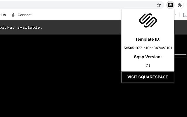 Squarespace Detector  from Chrome web store to be run with OffiDocs Chromium online