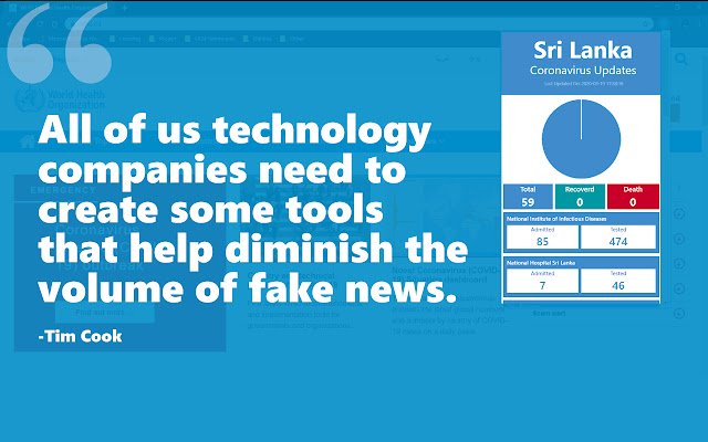 Sri Lanka COVID 19 Updates  from Chrome web store to be run with OffiDocs Chromium online