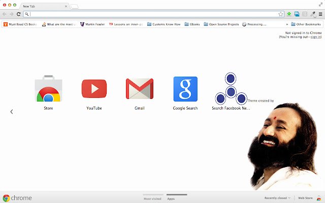 Sri Sri Ravi Shankar  from Chrome web store to be run with OffiDocs Chromium online