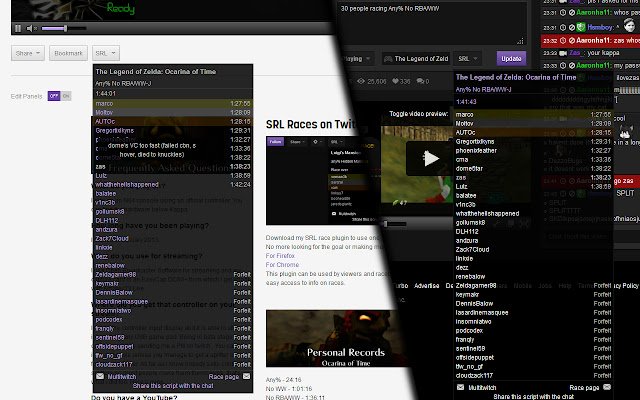 Wyścigi SRL na Twitchu ze sklepu internetowego Chrome do uruchomienia z OffiDocs Chromium online