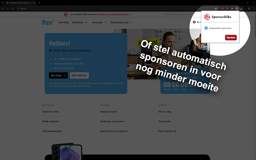 SSRE SponsorKliks  from Chrome web store to be run with OffiDocs Chromium online