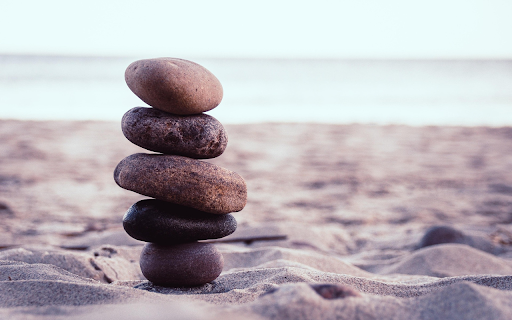 Stack of Stones on the Beach  from Chrome web store to be run with OffiDocs Chromium online