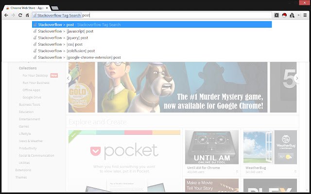 Stackoverflow Tag Search  from Chrome web store to be run with OffiDocs Chromium online
