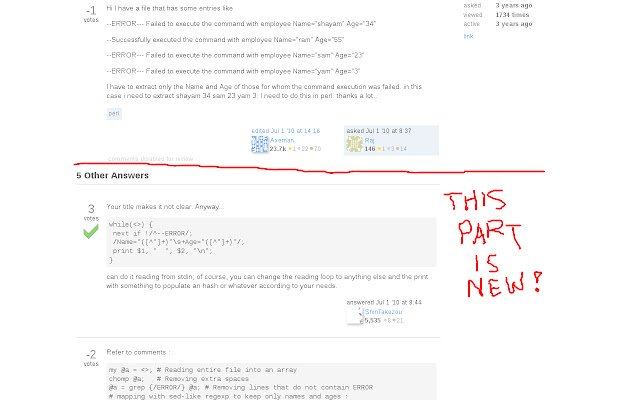 Stack Overflow Unofficial Patch  from Chrome web store to be run with OffiDocs Chromium online