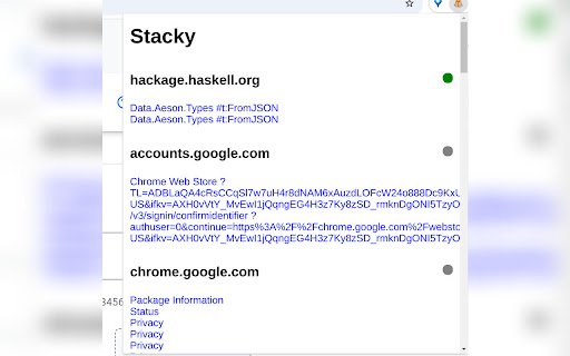 Stacky  from Chrome web store to be run with OffiDocs Chromium online