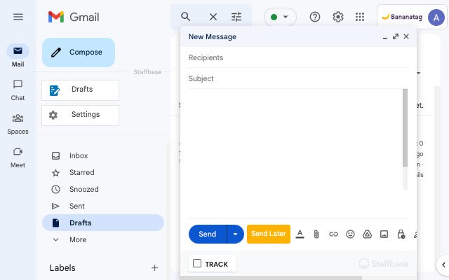 Staffbase Email dal Chrome Web Store da eseguire con OffiDocs Chromium online