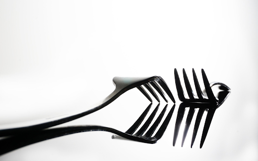 Stainless steel fork  from Chrome web store to be run with OffiDocs Chromium online