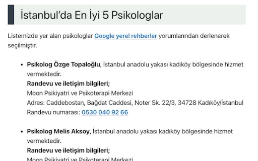 İstanbul Psikolog  from Chrome web store to be run with OffiDocs Chromium online