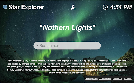 Star Explorer  from Chrome web store to be run with OffiDocs Chromium online