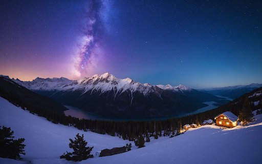 Starry Alpine Glow  from Chrome web store to be run with OffiDocs Chromium online