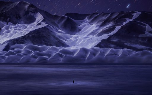 Starry Night Desert  from Chrome web store to be run with OffiDocs Chromium online