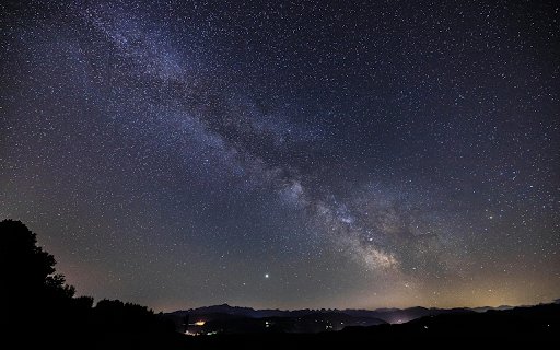 Starry Night Sky Galaxy  from Chrome web store to be run with OffiDocs Chromium online