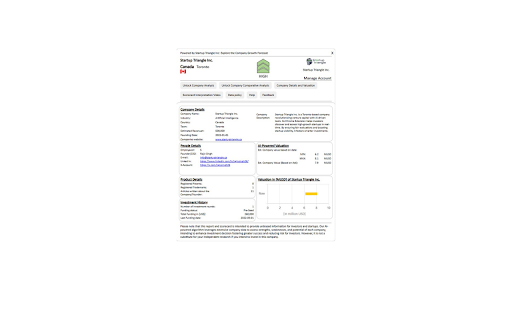 Startup Triangle Extension  from Chrome web store to be run with OffiDocs Chromium online