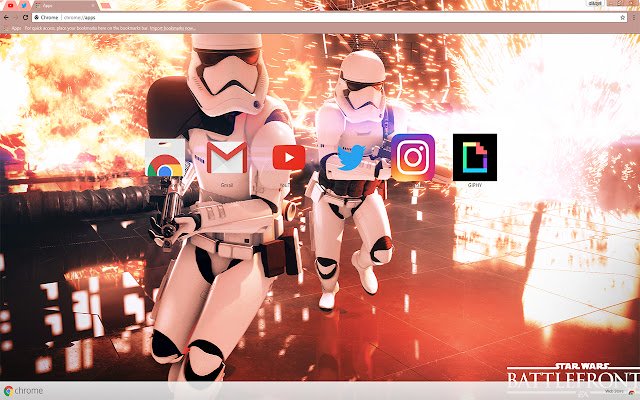 Star Wars: Battlefront 2 Empire 2017 mula sa Chrome web store na tatakbo sa OffiDocs Chromium online