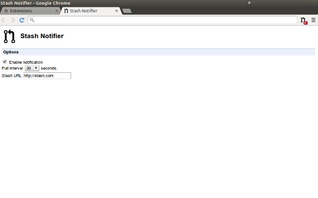 Stash Notifier จาก Chrome เว็บสโตร์ที่จะเรียกใช้ด้วย OffiDocs Chromium ออนไลน์