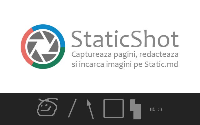 StaticShot Przechwytywanie zrzutów ekranu Adnotacja ze sklepu internetowego Chrome do uruchomienia z OffiDocs Chromium online