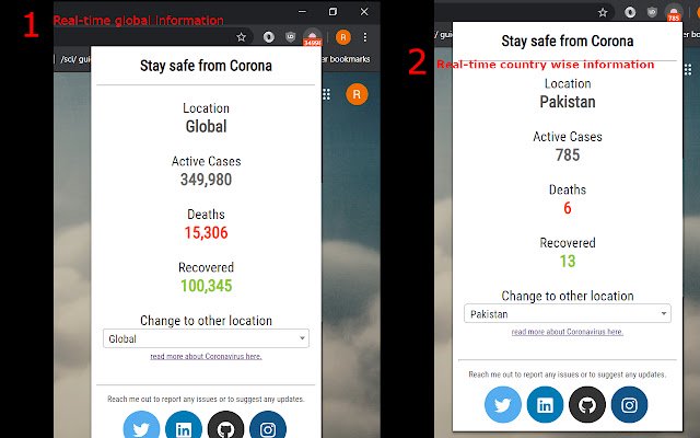 Kekal selamat daripada Corona daripada kedai web Chrome untuk dijalankan dengan OffiDocs Chromium dalam talian