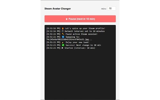Steam Avatar Changer  from Chrome web store to be run with OffiDocs Chromium online