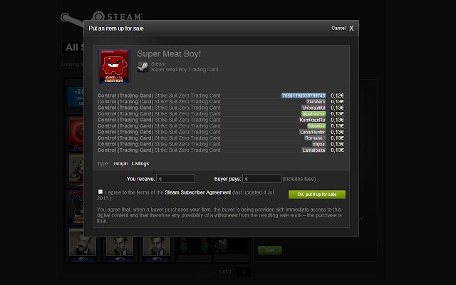 Steam inline listings  from Chrome web store to be run with OffiDocs Chromium online