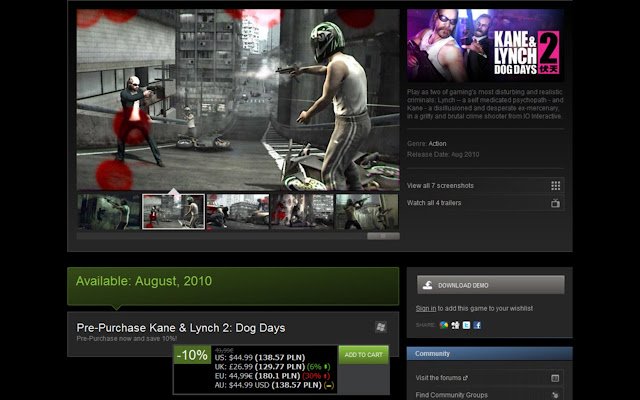 Steam Price Comparison Unpowered edition  from Chrome web store to be run with OffiDocs Chromium online